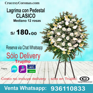 Lagrima con pedestal clasica